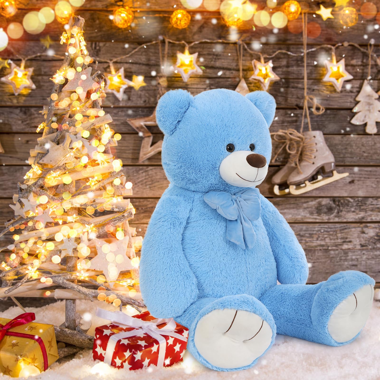 Foto 8 pulgar | Oso De Peluche Morismos Big Animal, 120 Cm, Azul, Para Niños - Venta Internacional.