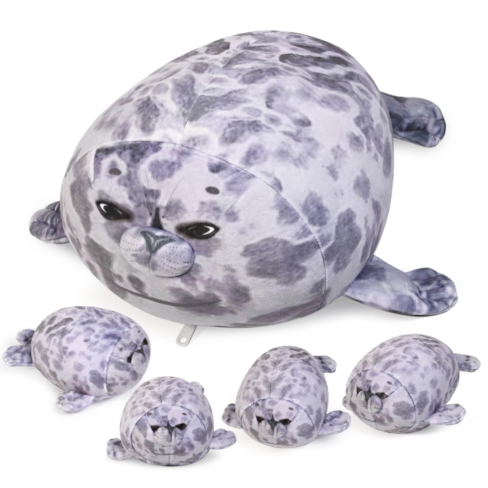 Foto 2 pulgar | Peluche Kmuysl Seal Mommy con 4 Mini Peluches  - Venta Internacional