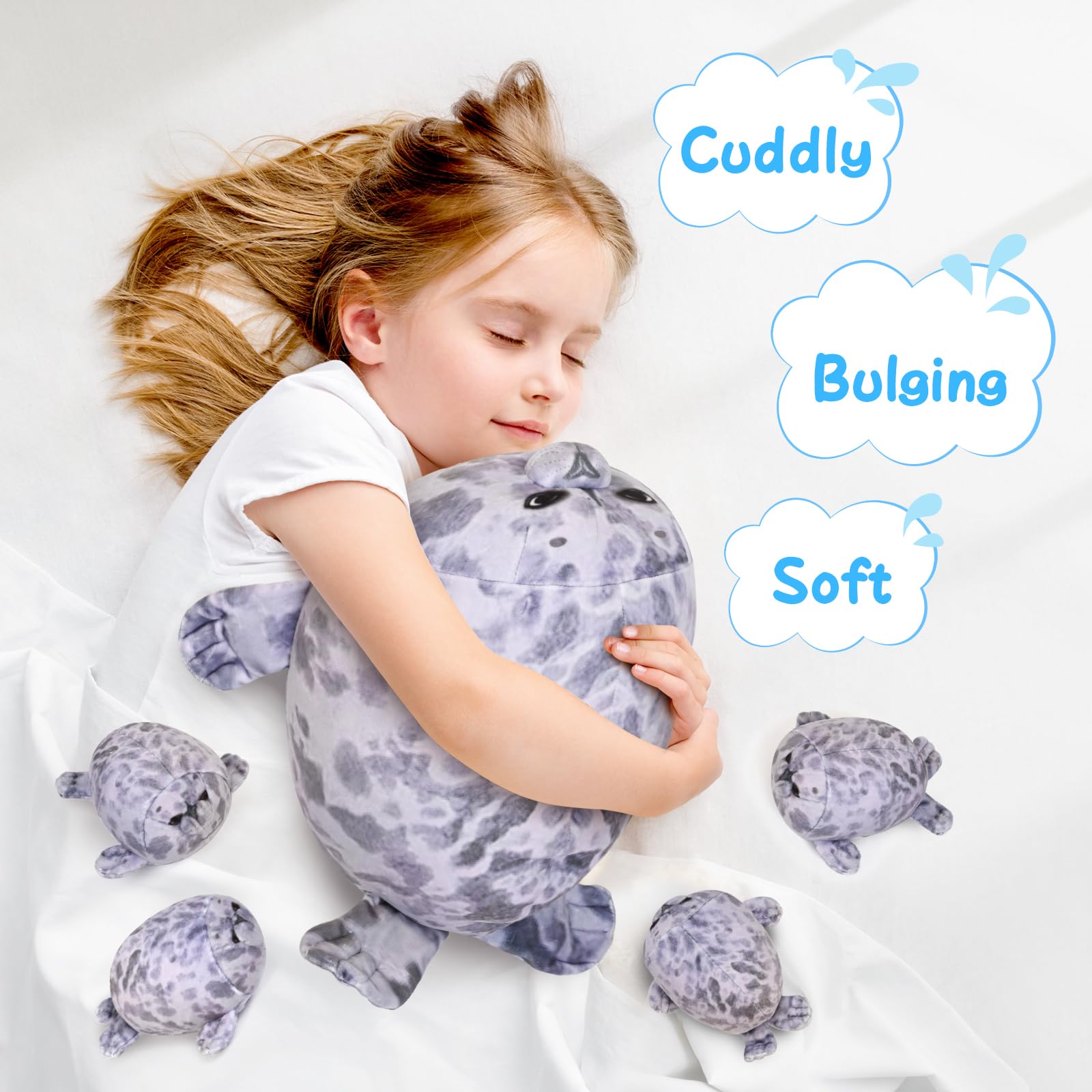 Foto 2 | Peluche Kmuysl Seal Mommy con 4 Mini Peluches  - Venta Internacional