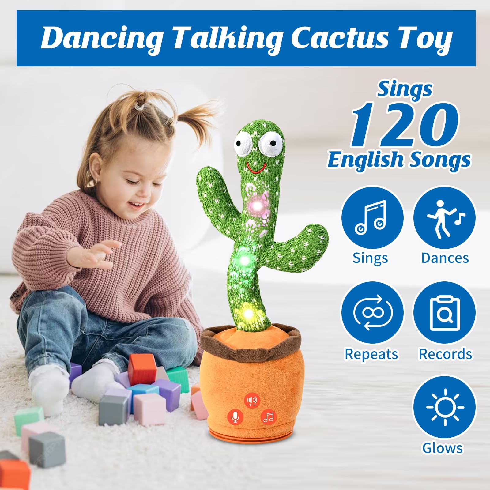 Foto 3 pulgar | Cactues de Juguete Sanjoin con Sonido-Venta Internacional