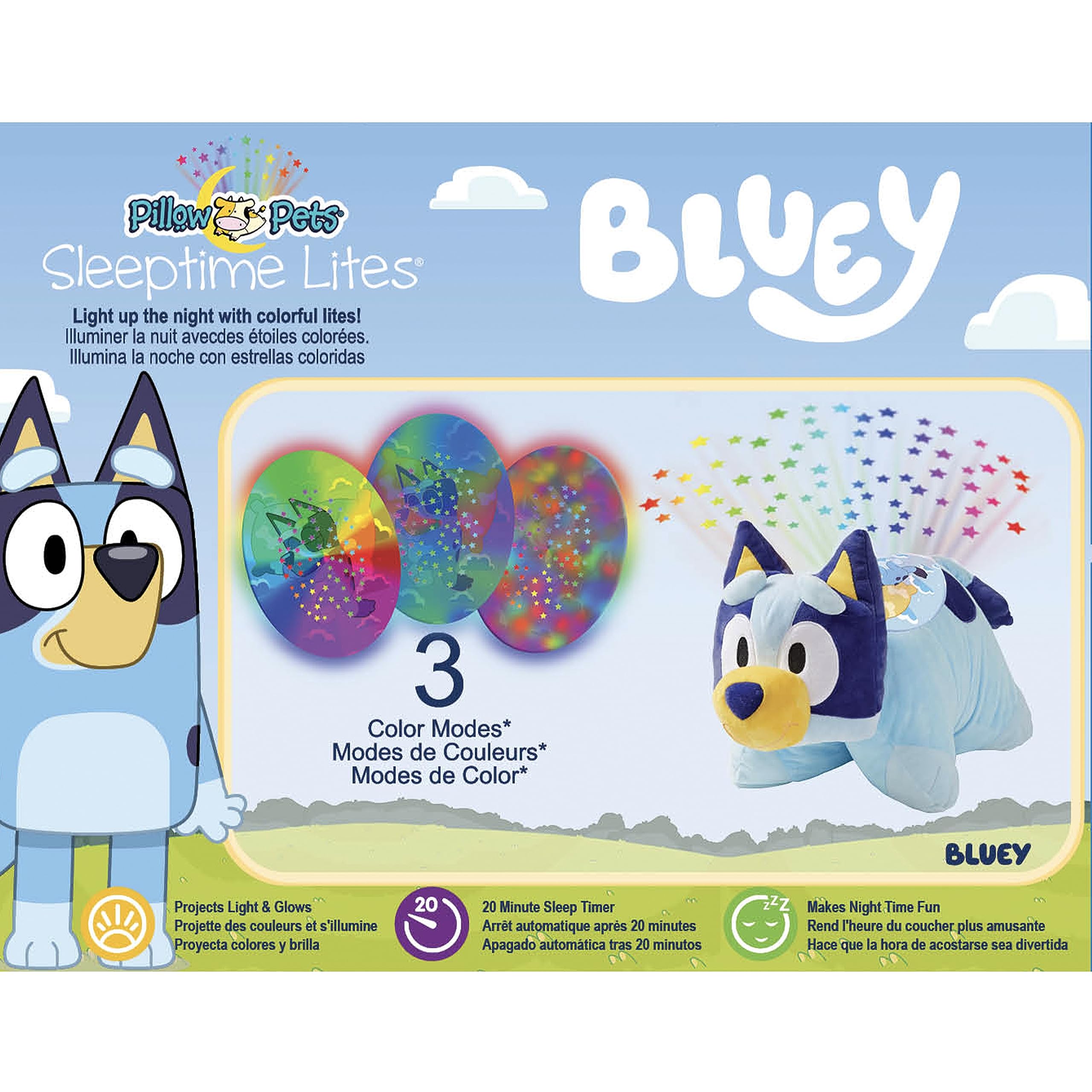 Foto 8 pulgar | Almohada De Peluche Para Mascotas Bluey Sleeptime Lite, 28 Cm - Venta Internacional.