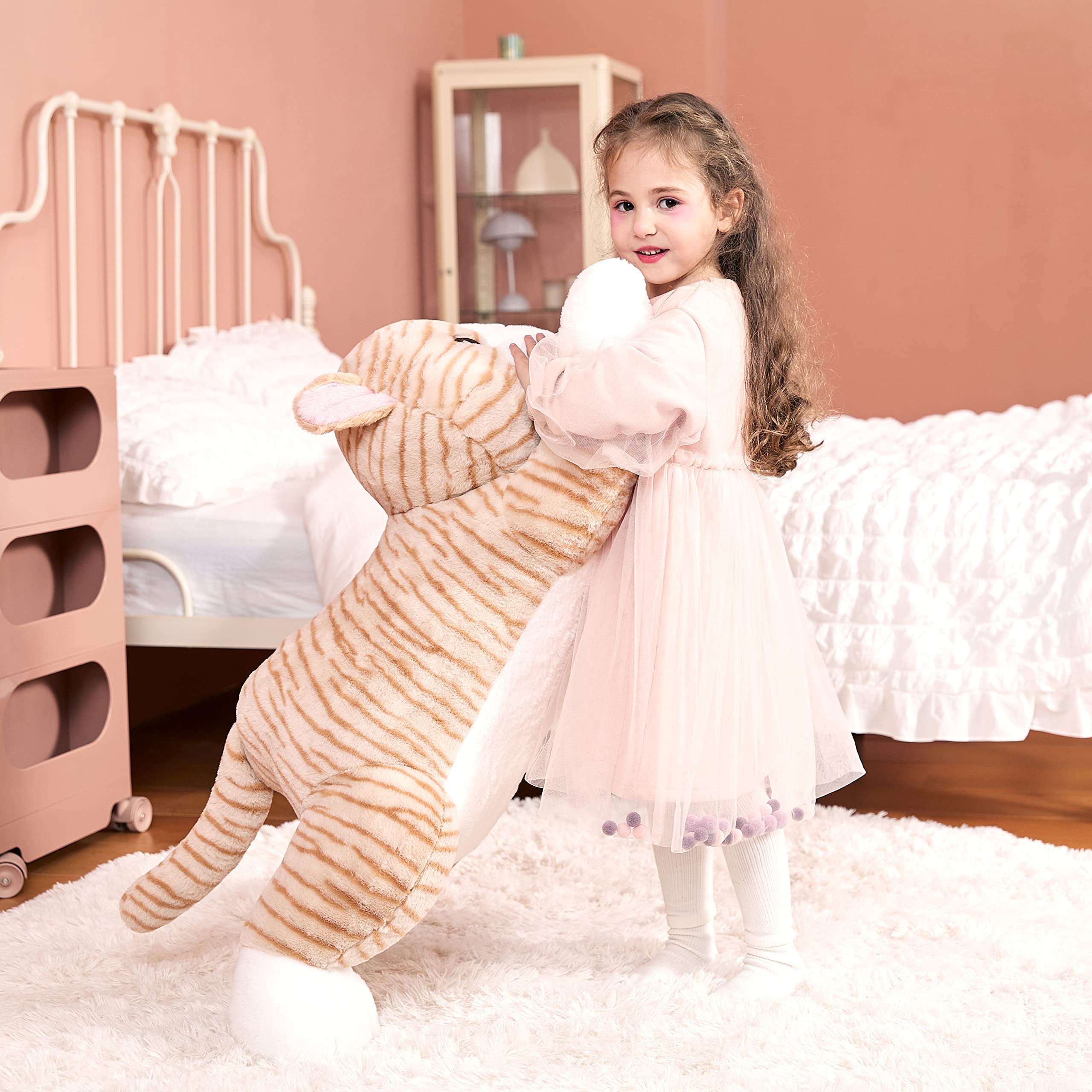 Foto 6 pulgar | Peluche Ikasa, Gato Grande, 75 Cm, Naranja - Venta Internacional.