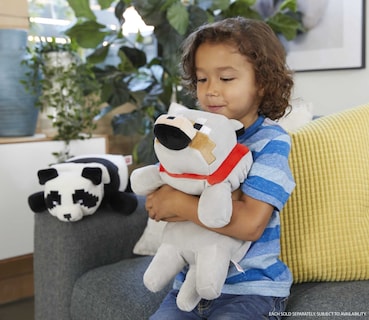 Foto 2 | Peluche De Lobo De Peluche Mattel Minecraft, 30 Cm, Coleccionable - Venta Internacional.