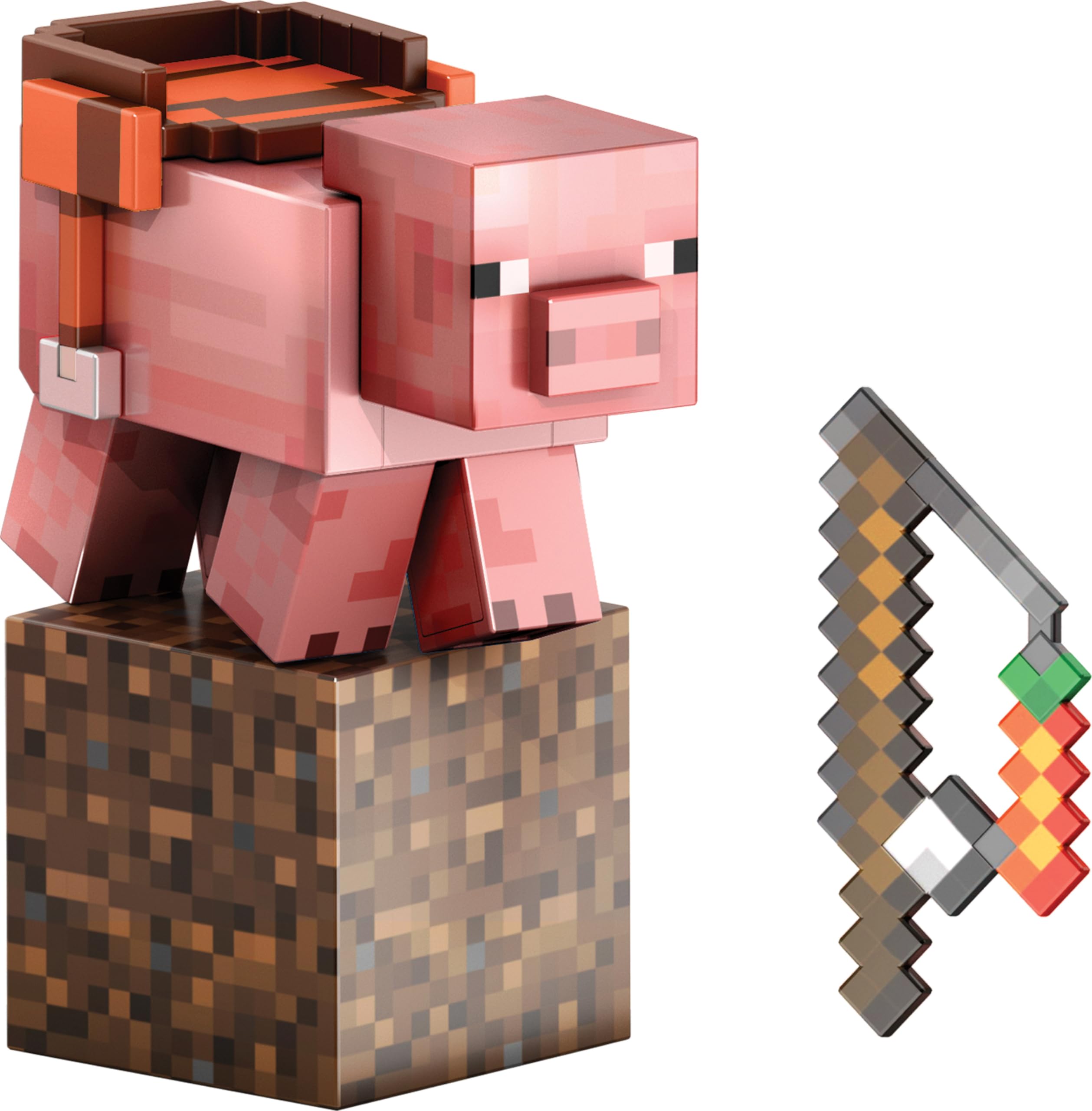 Foto 2 pulgar | Figura De Acción Mattel Minecraft Diamond Level Pig 5.5 Pulgadas - Venta Internacional.