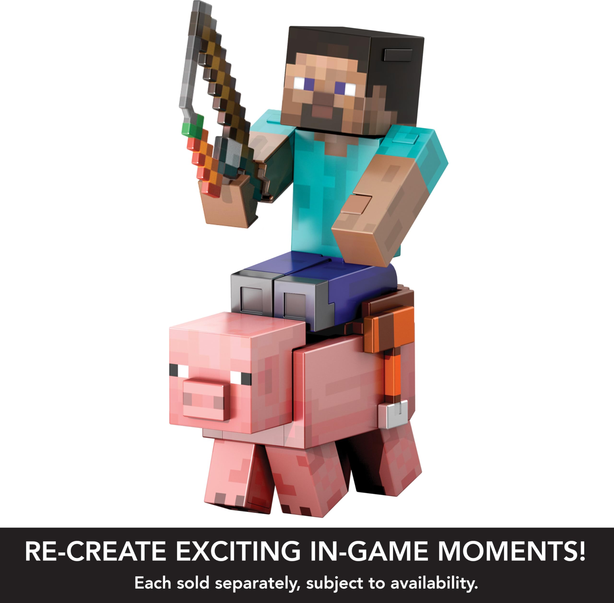 Foto 6 pulgar | Figura De Acción Mattel Minecraft Diamond Level Pig 5.5 Pulgadas - Venta Internacional.