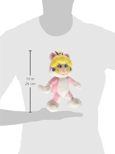 Foto 3 pulgar | Peluche Nintendo Super Mario Neko Cat Peach 10 Cm - Venta Internacional.