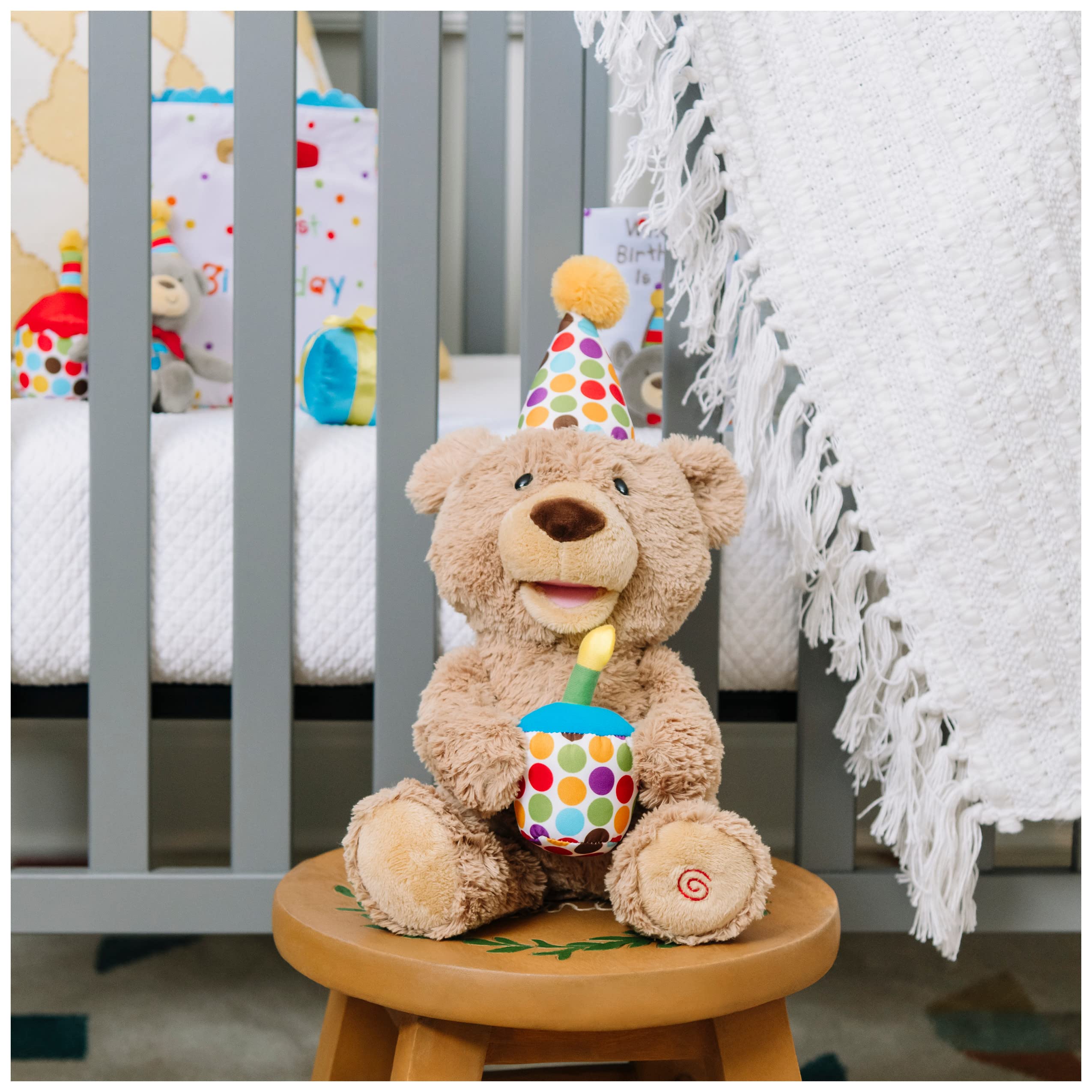 Foto 8 pulgar | Oso De Peluche Gund De Feliz Cumpleaños Animado De 25 Cm - Venta Internacional.