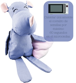 Foto 2 | Peluche De Rinoceronte Con Semillas Térmicas Para Bebés. Luulu Rinoceronte Azul Ayuda A Mejorar El Sueño De Tu Bebé.