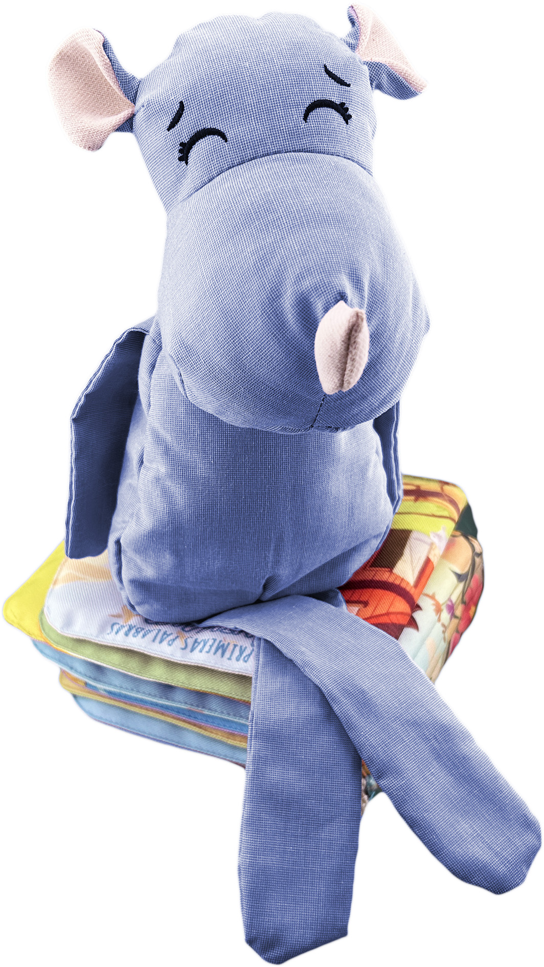 Foto 6 pulgar | Peluche De Rinoceronte Con Semillas Térmicas Para Bebés. Luulu Rinoceronte Azul Ayuda A Mejorar El Sueño De Tu Bebé.
