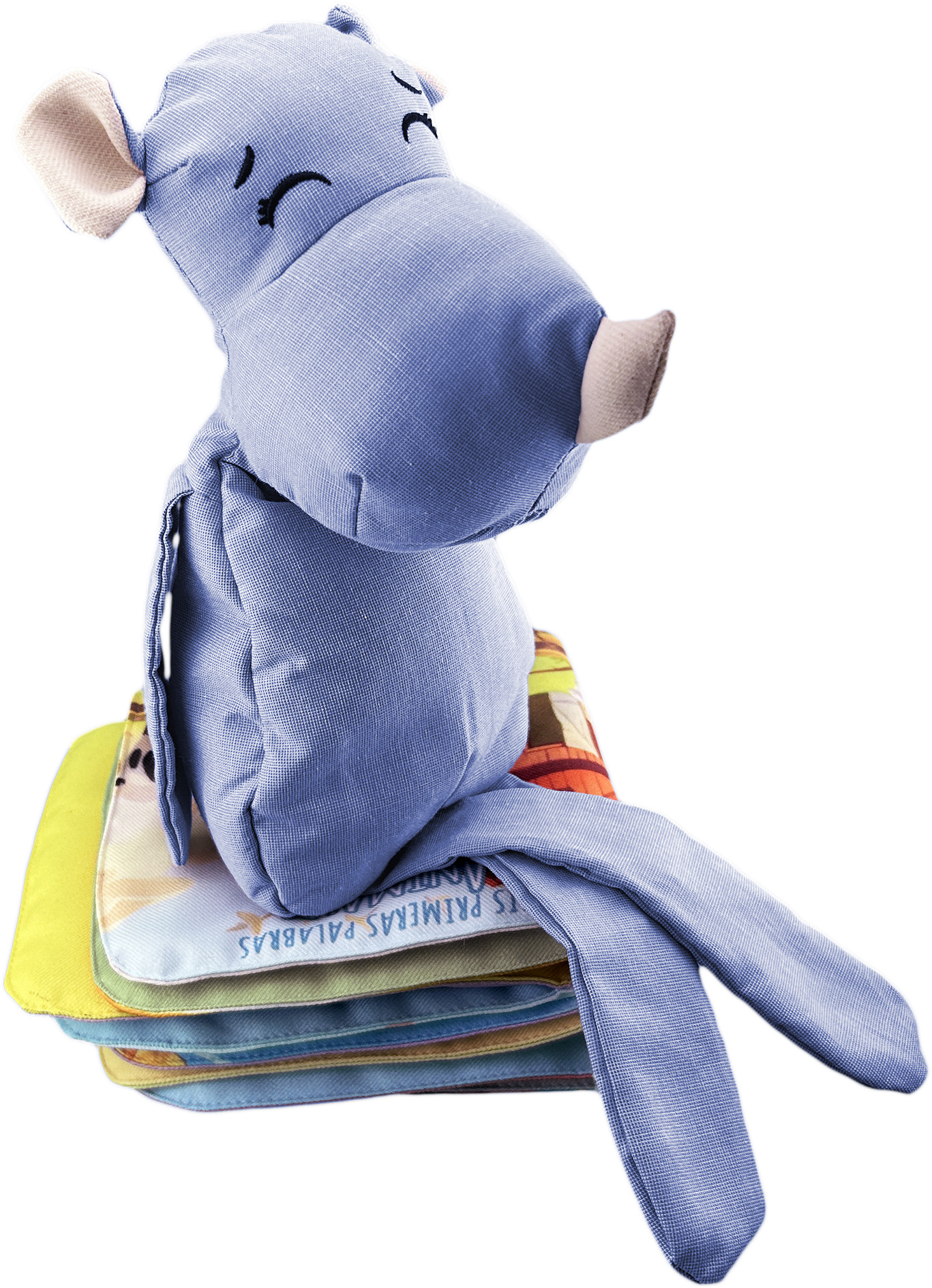 Foto 7 pulgar | Peluche De Rinoceronte Con Semillas Térmicas Para Bebés. Luulu Rinoceronte Azul Ayuda A Mejorar El Sueño De Tu Bebé.