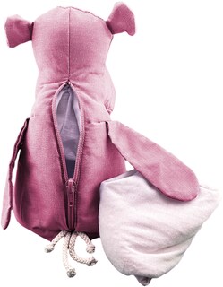 Foto 3 | Peluche De Hipopótamo Con Semillas Térmicas Para Bebés. Luulu Hipopótamo Rosa Ayuda A Mejorar El Sueño De Tu Bebé.