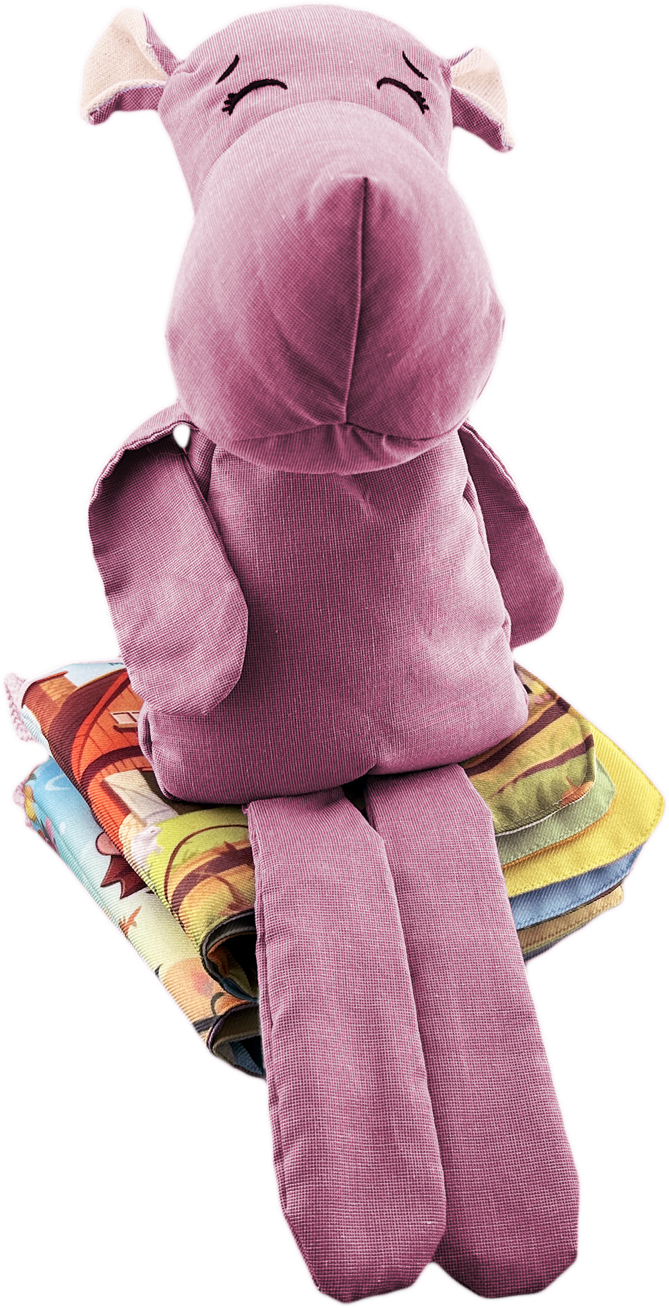 Foto 6 pulgar | Peluche De Hipopótamo Con Semillas Térmicas Para Bebés. Luulu Hipopótamo Rosa Ayuda A Mejorar El Sueño De Tu Bebé.