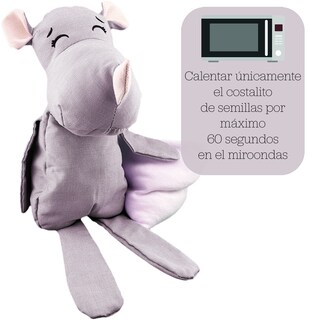 Foto 2 | Peluche De Rinoceronte Con Semillas Térmicas Para Bebés. Luulu Rinoceronte Gris Ayuda A Mejorar El Sueño De Tu Bebé.