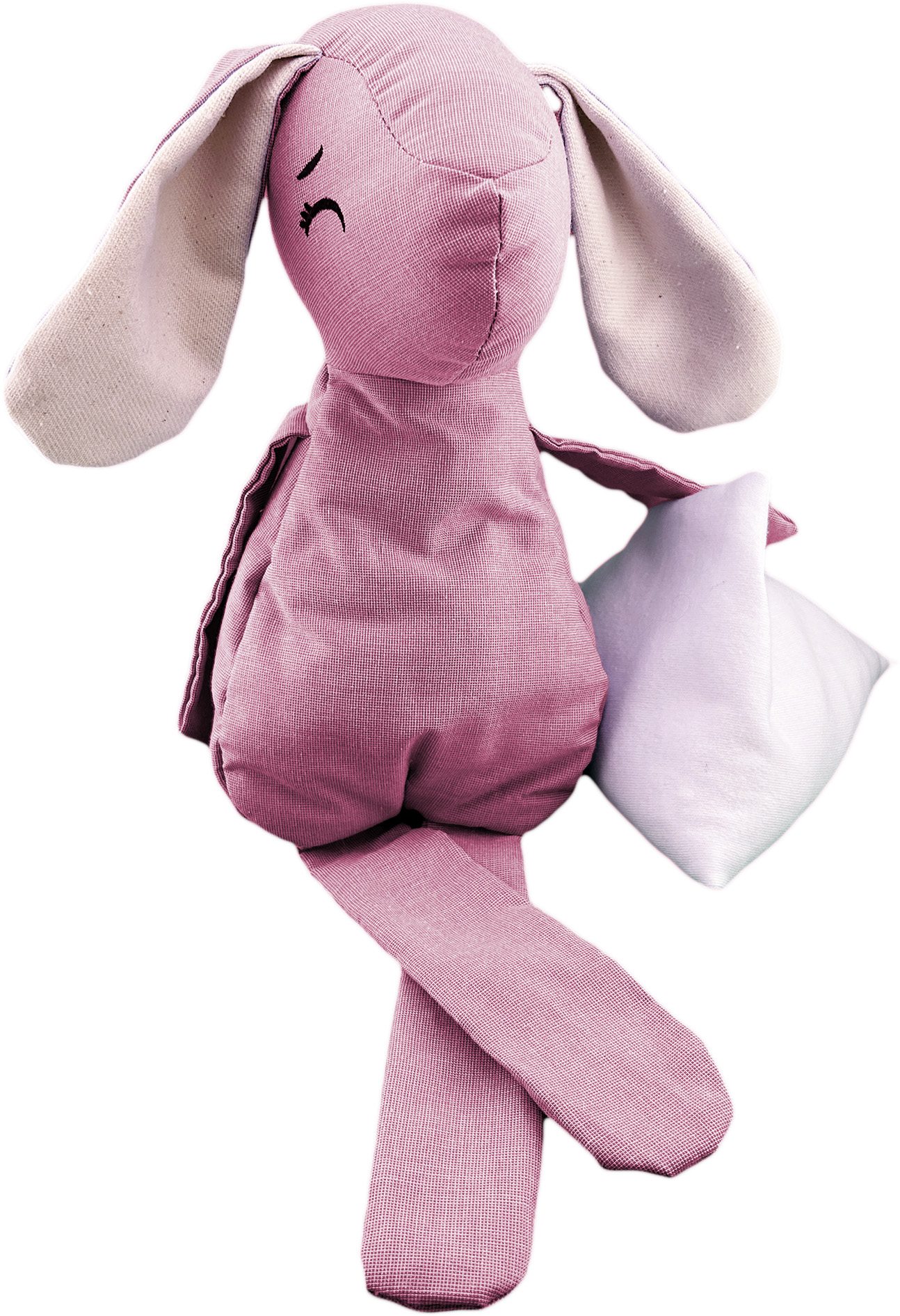 Peluche De Conejo Con Semillas Térmicas Para Bebés Luulu Conejo Rosa Ayuda A Mejorar El Sueño De Tu Bebé