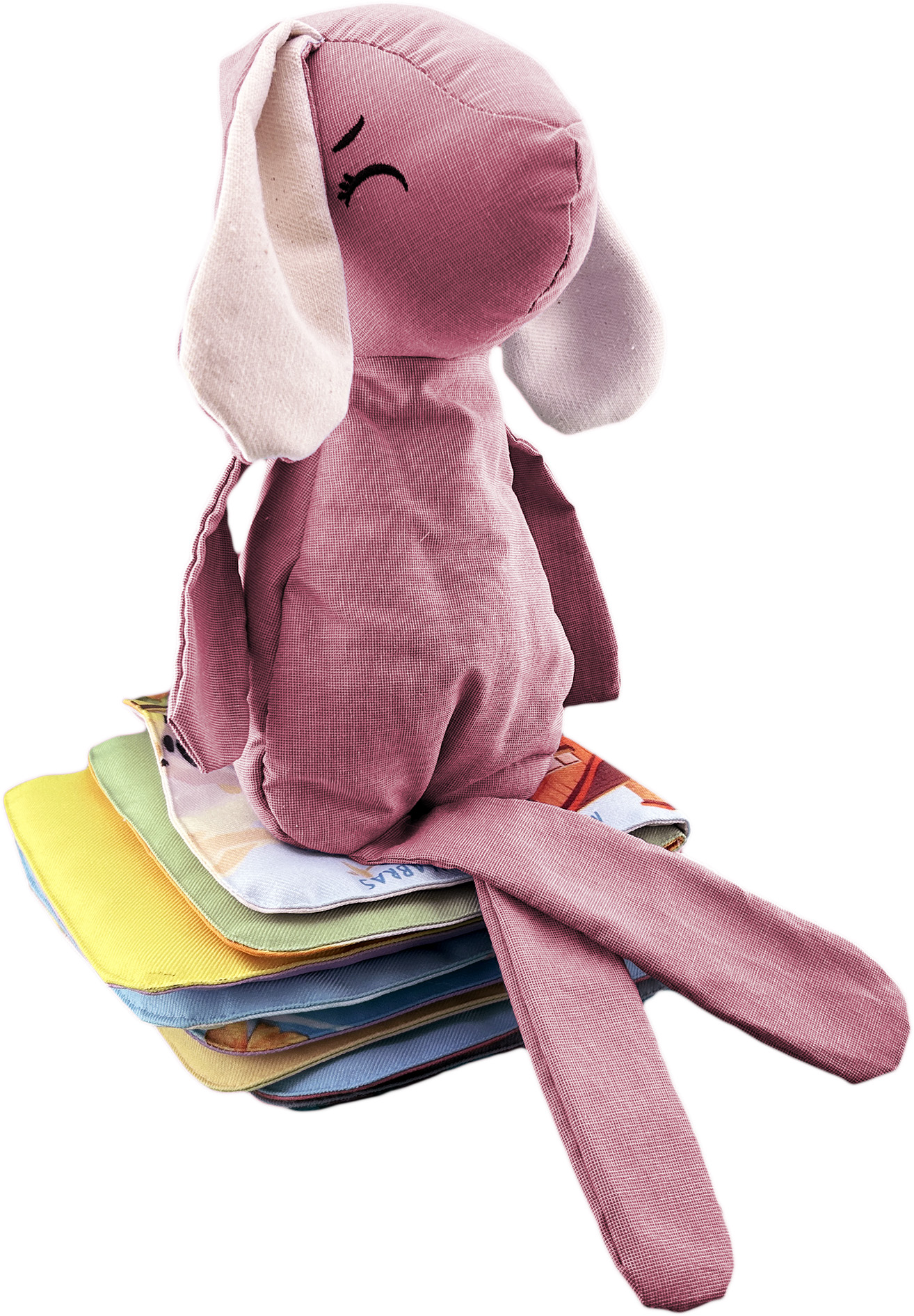 Foto 5 | Peluche De Conejo Con Semillas Térmicas Para Bebés Luulu Conejo Rosa Ayuda A Mejorar El Sueño De Tu Bebé