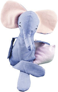 Foto 1 | Peluche De Elefante Con Semillas Térmicas Para Bebés Luulu Elefante Azul Ayuda A Mejorar El Sueño De Tu Bebé.