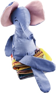 Foto 5 | Peluche De Elefante Con Semillas Térmicas Para Bebés Luulu Elefante Azul Ayuda A Mejorar El Sueño De Tu Bebé.