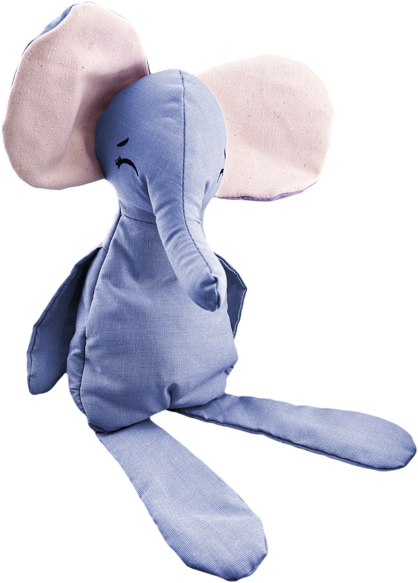 Foto 7 pulgar | Peluche De Elefante Con Semillas Térmicas Para Bebés Luulu Elefante Azul Ayuda A Mejorar El Sueño De Tu Bebé.