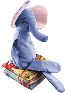 Foto 7 | Peluche De Elefante Con Semillas Térmicas Para Bebés Luulu Elefante Azul Ayuda A Mejorar El Sueño De Tu Bebé.