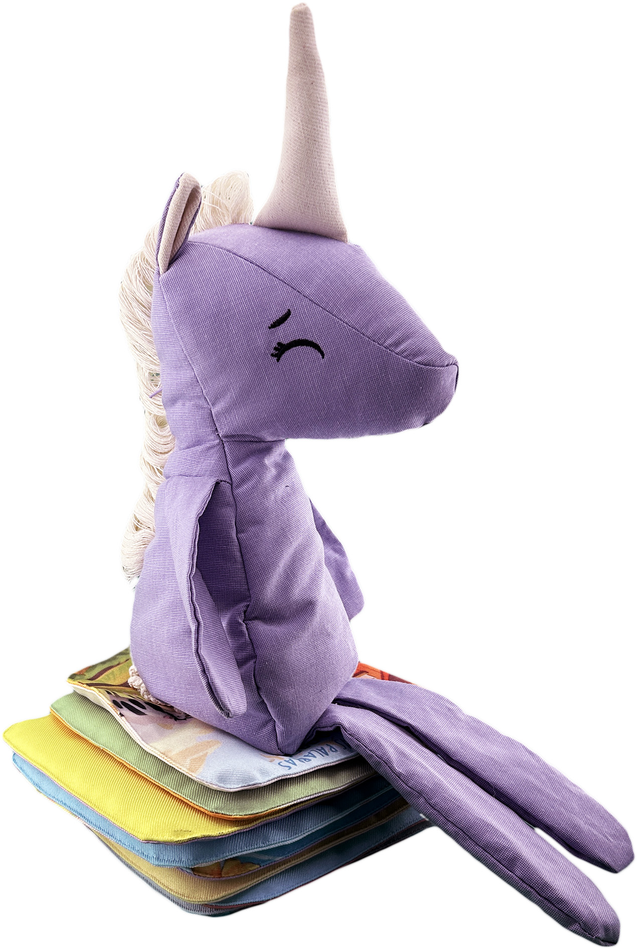 Foto 5 pulgar | Peluche De Unicornio Con Semillas Térmicas Para Bebés. Luulu Unicornio Lila Ayuda A Mejorar El Sueño De Tu Bebé.