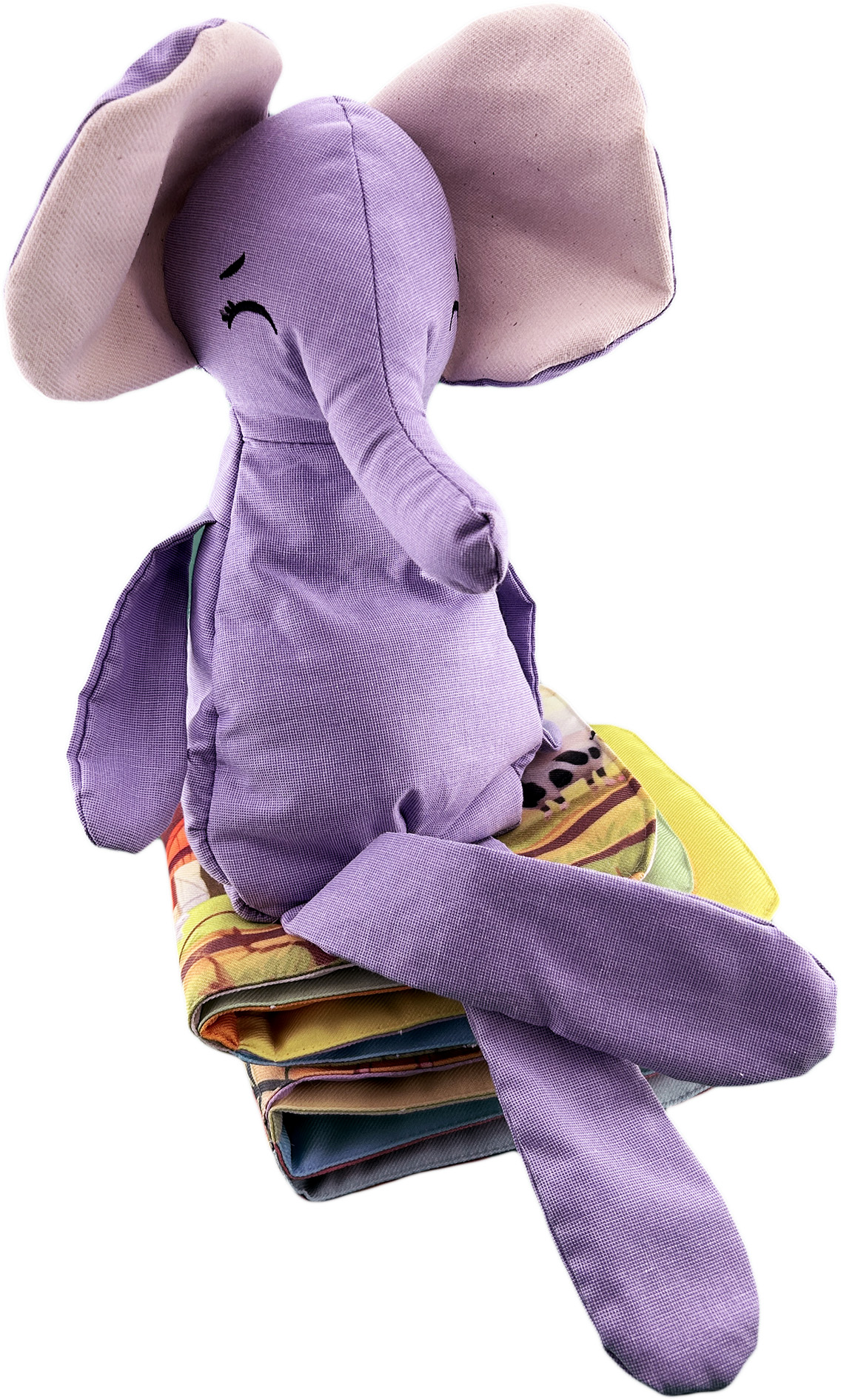 Foto 6 pulgar | Peluche De Elefante Con Semillas Térmicas Para Bebés. Luulu Elefante Lila Ayuda A Mejorar El Sueño De Tu Bebé.