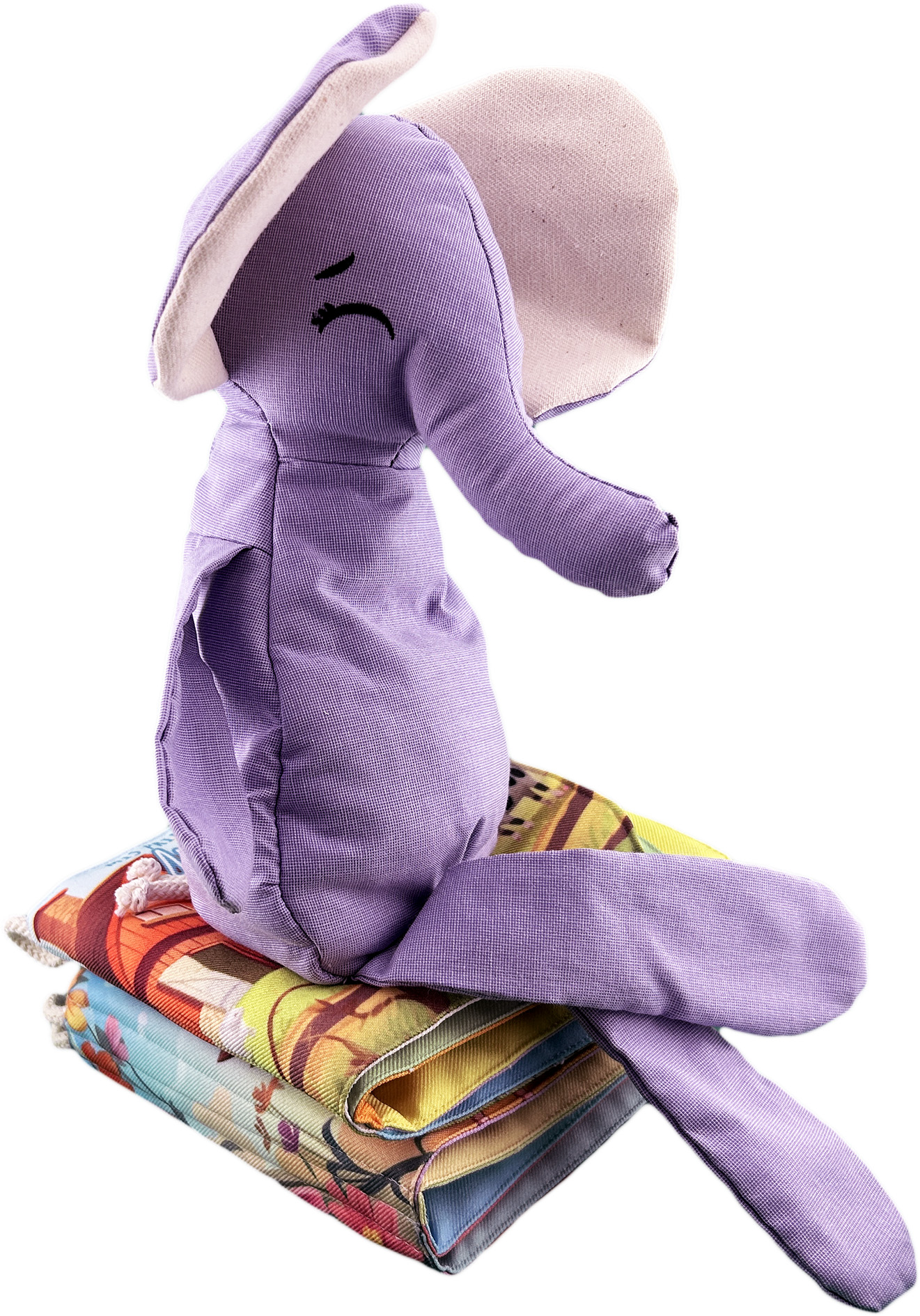 Foto 7 pulgar | Peluche De Elefante Con Semillas Térmicas Para Bebés. Luulu Elefante Lila Ayuda A Mejorar El Sueño De Tu Bebé.