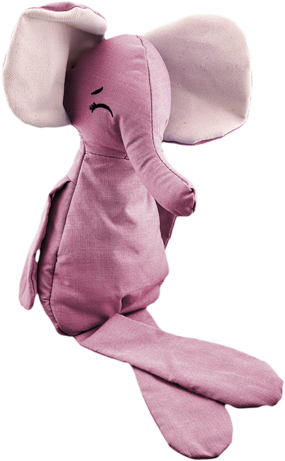 Peluche De Elefante Con Semillas Térmicas Para Bebés. Luulu Elefante Rosa Ayuda A Mejorar El Sueño De Tu Bebé.