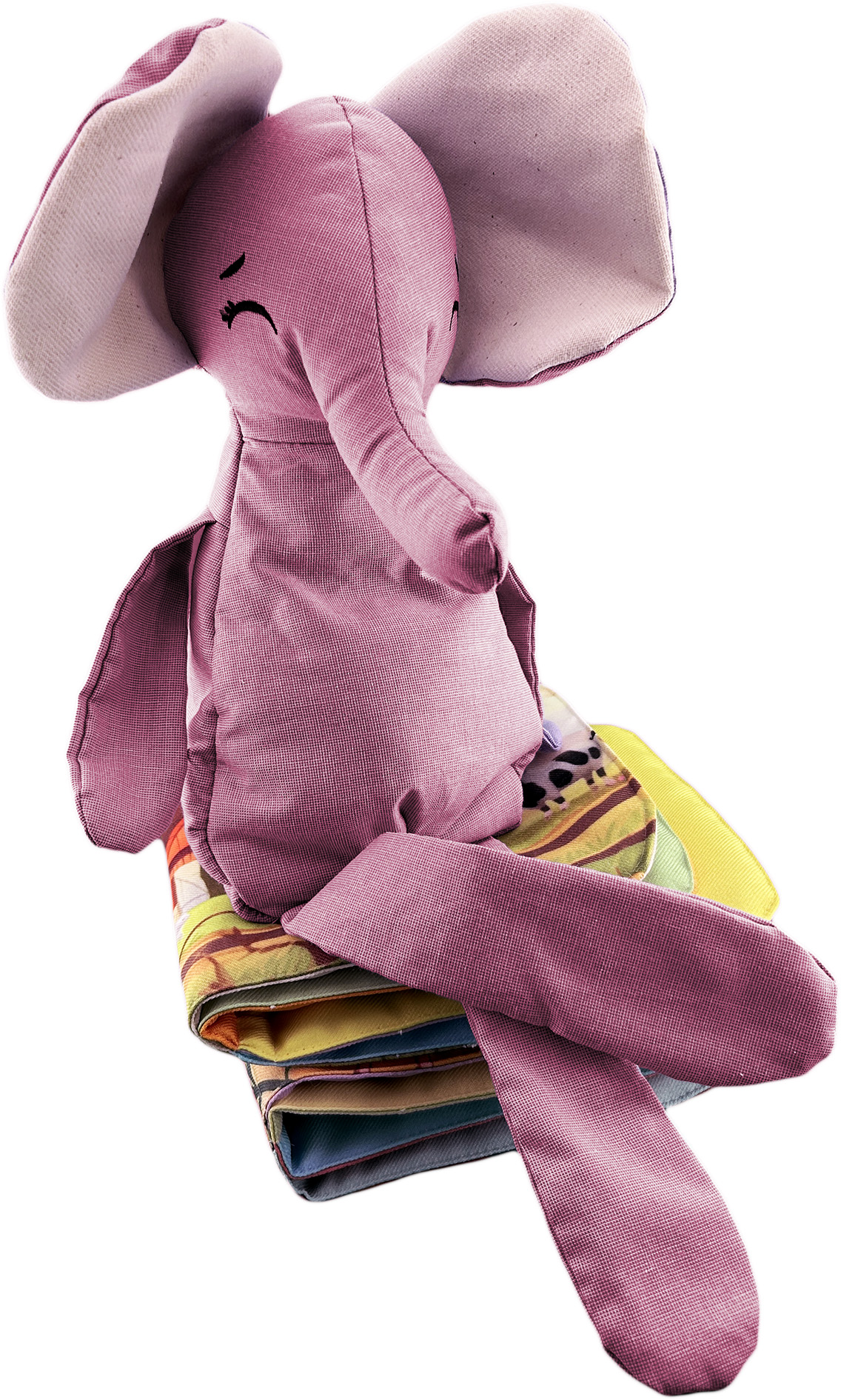 Foto 6 pulgar | Peluche De Elefante Con Semillas Térmicas Para Bebés. Luulu Elefante Rosa Ayuda A Mejorar El Sueño De Tu Bebé.
