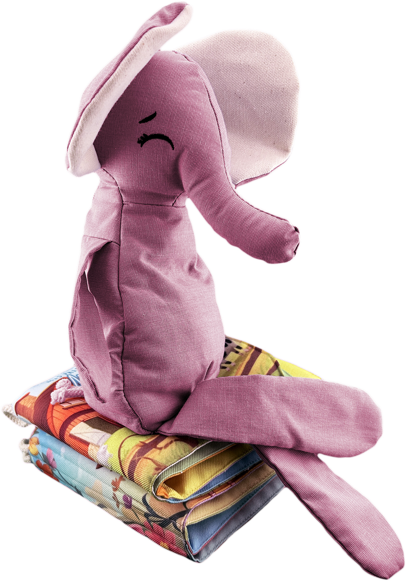 Foto 7 pulgar | Peluche De Elefante Con Semillas Térmicas Para Bebés. Luulu Elefante Rosa Ayuda A Mejorar El Sueño De Tu Bebé.