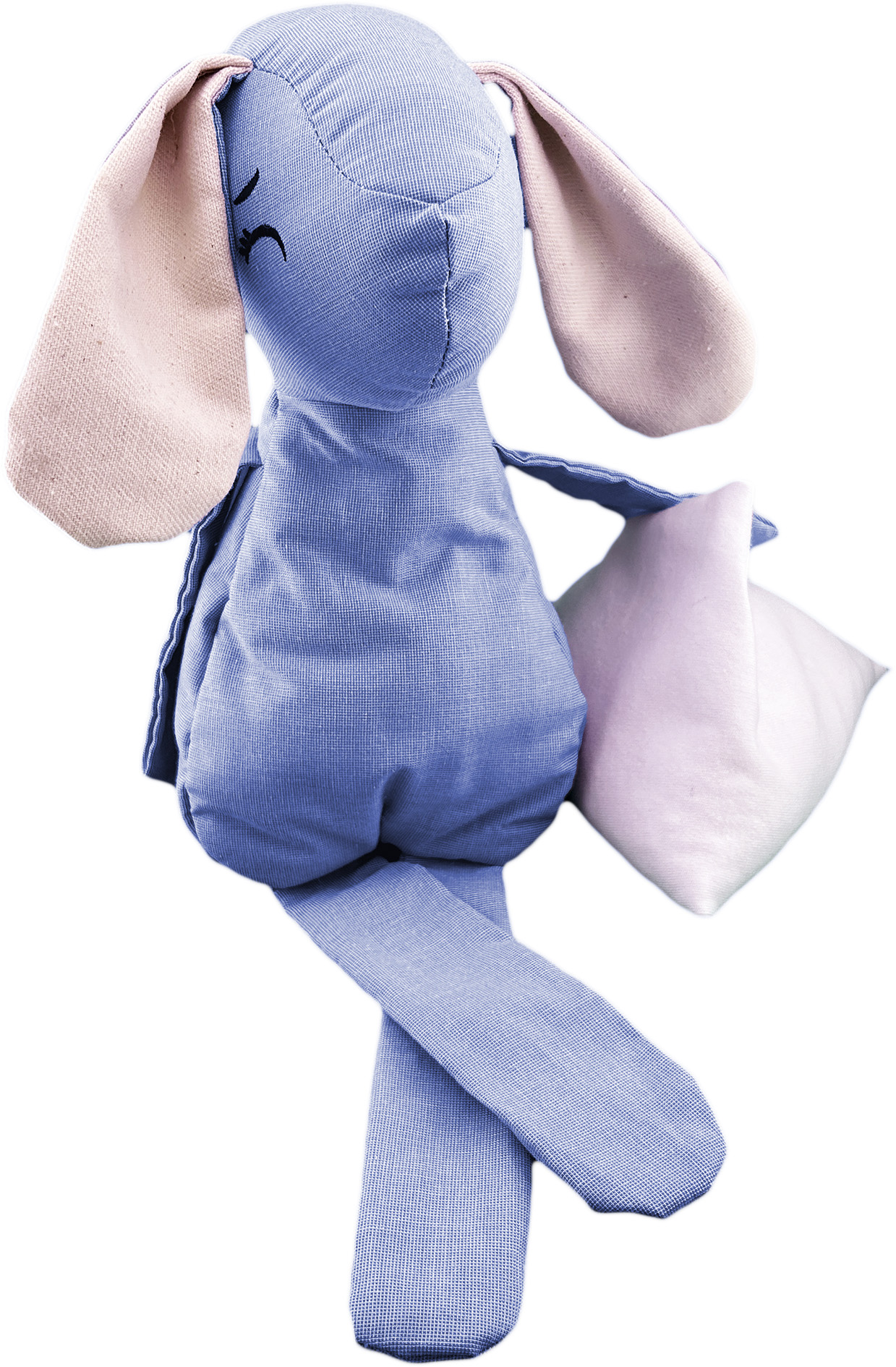 Peluche De Conejo Con Semillas Térmicas Para Bebés Luulu Conejo Azul Ayuda A Mejorar El Sueño De Tu Bebé