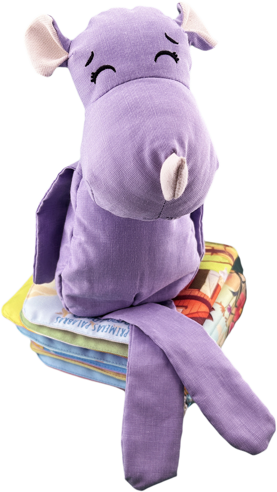 Foto 5 | Peluche De Rinoceronte Con Semillas Térmicas Para Bebés. Luulu Rinoceronte Lila Ayuda A Mejorar El Sueño De Tu Bebé.