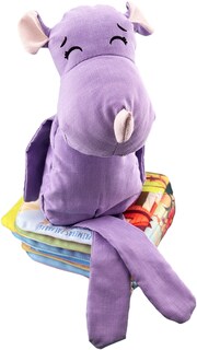 Foto 5 | Peluche De Rinoceronte Con Semillas Térmicas Para Bebés. Luulu Rinoceronte Lila Ayuda A Mejorar El Sueño De Tu Bebé.