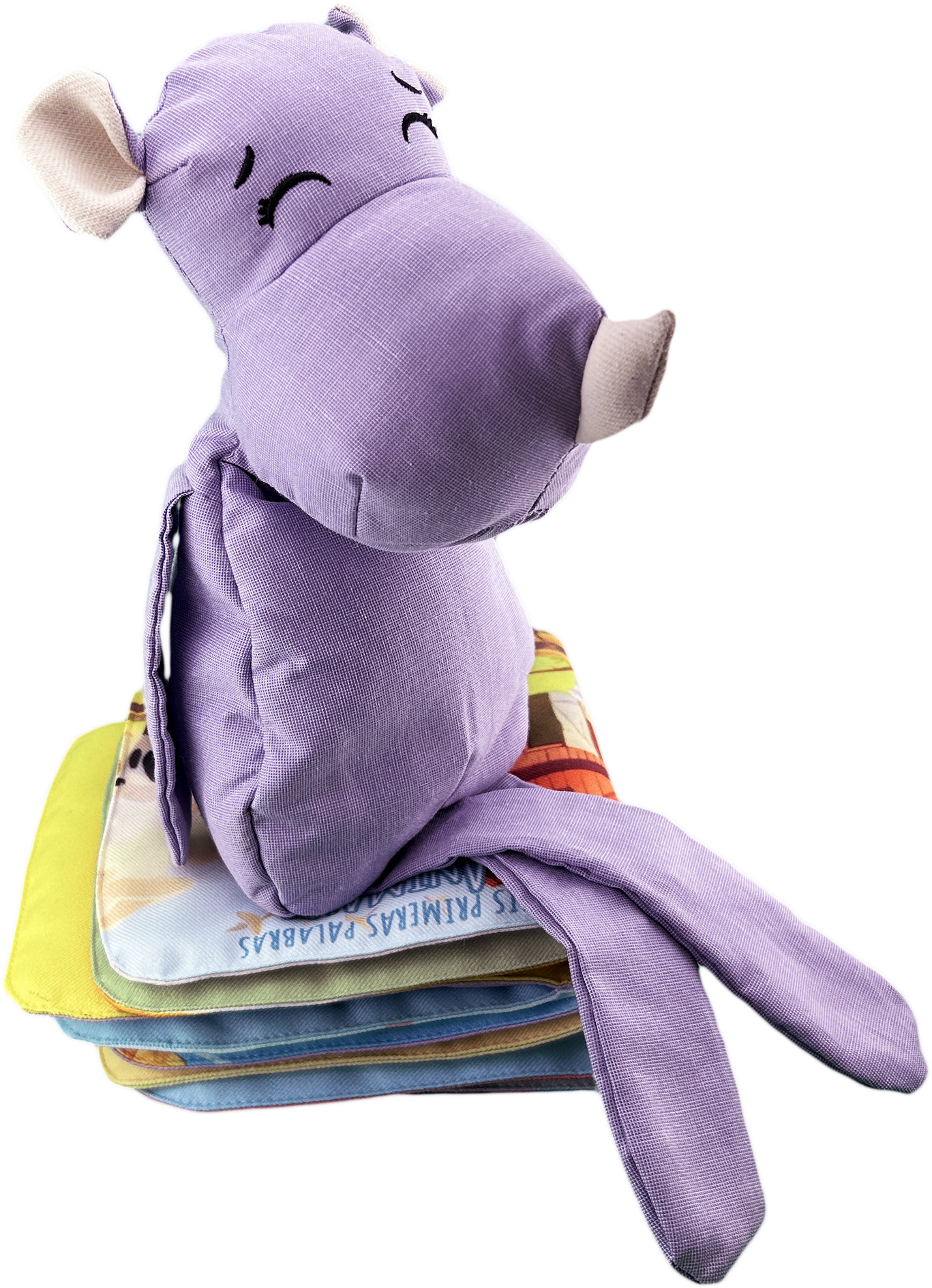 Foto 7 pulgar | Peluche De Rinoceronte Con Semillas Térmicas Para Bebés. Luulu Rinoceronte Lila Ayuda A Mejorar El Sueño De Tu Bebé.