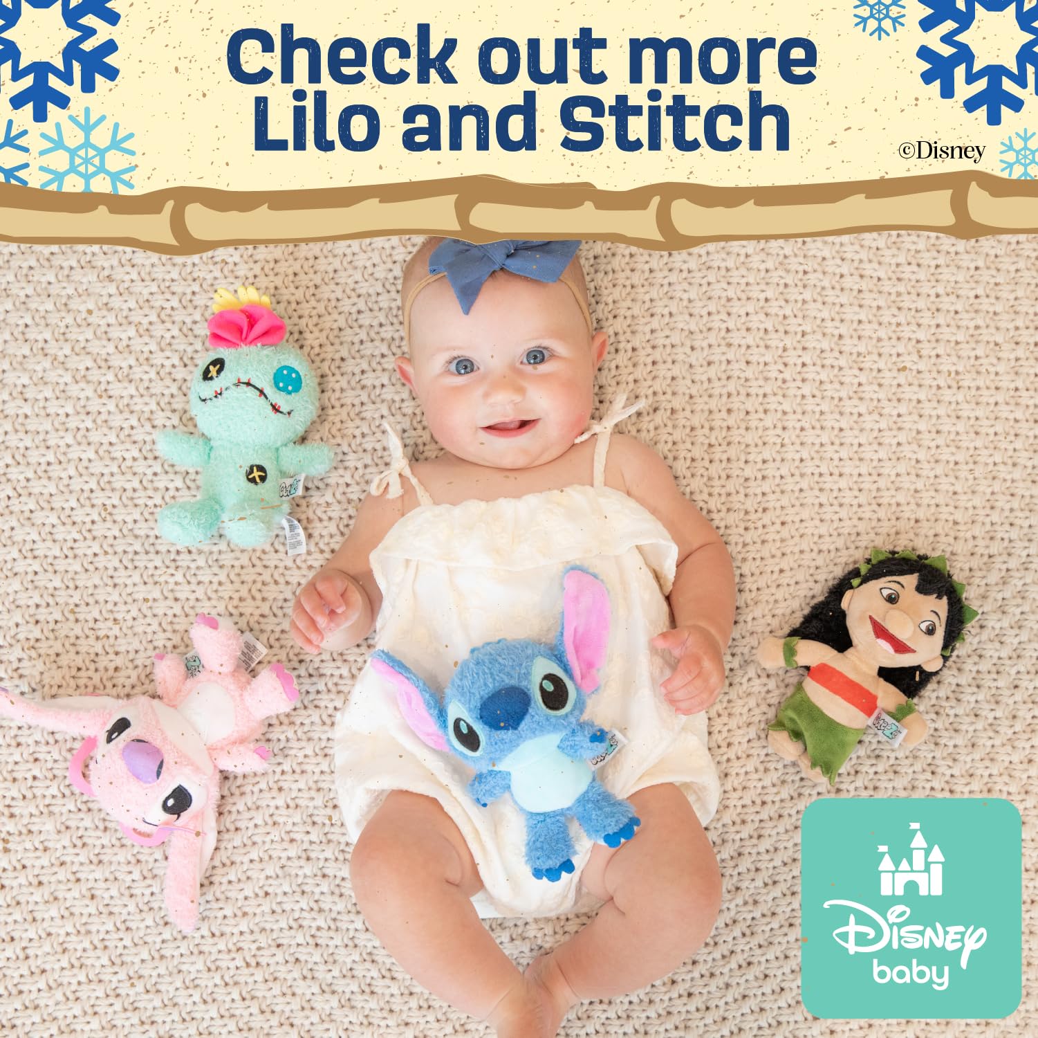 Foto 7 pulgar | Peluche De Peluche Kids Preferred Disney Baby Angel - Venta Internacional.