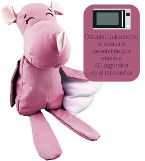 Foto 2 | Peluche De Rinoceronte Con Semillas Térmicas Para Bebés. Luulu Rinoceronte Rosa Ayuda A Mejorar El Sueño De Tu Bebé.