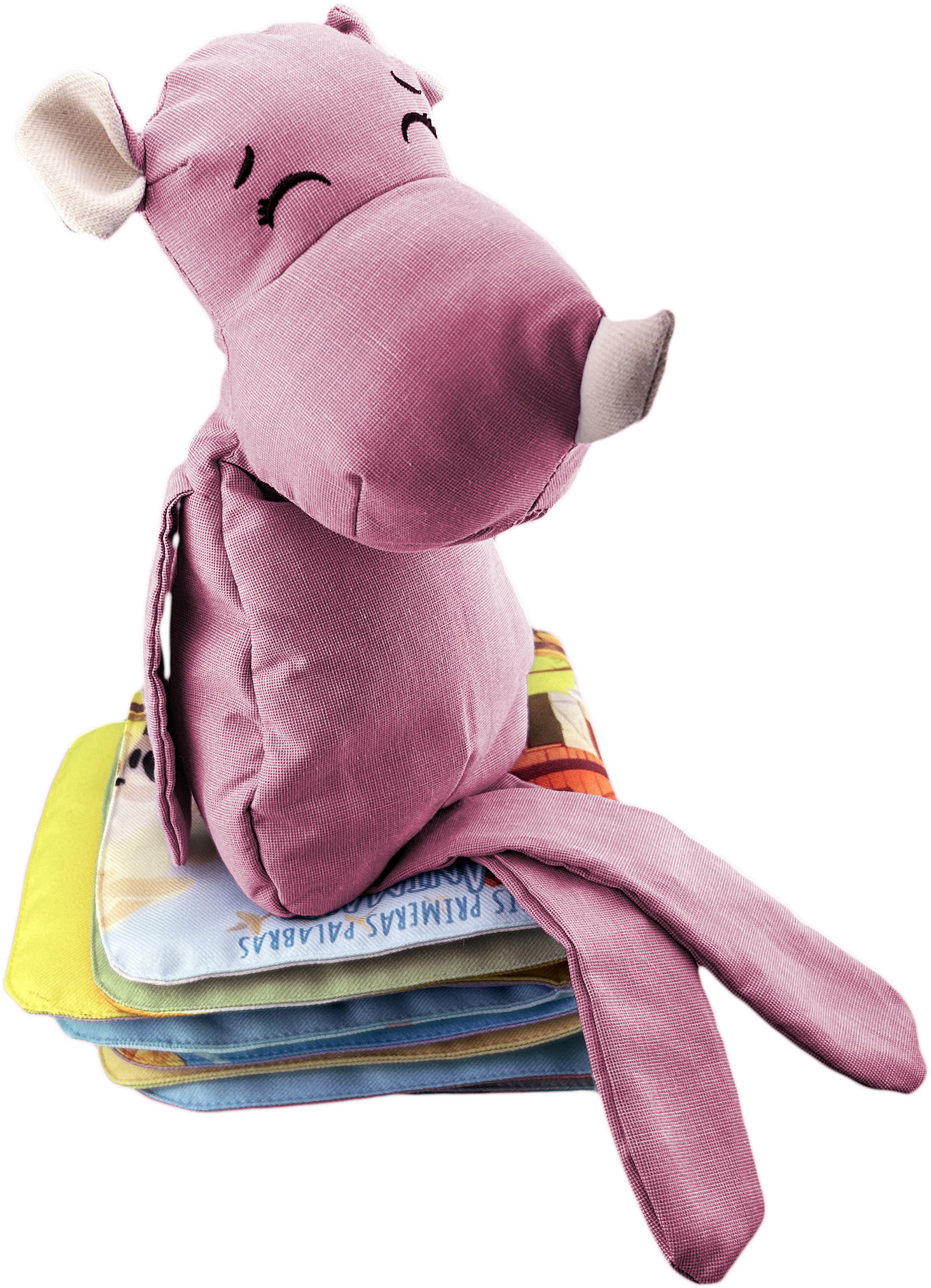 Foto 7 pulgar | Peluche De Rinoceronte Con Semillas Térmicas Para Bebés. Luulu Rinoceronte Rosa Ayuda A Mejorar El Sueño De Tu Bebé.