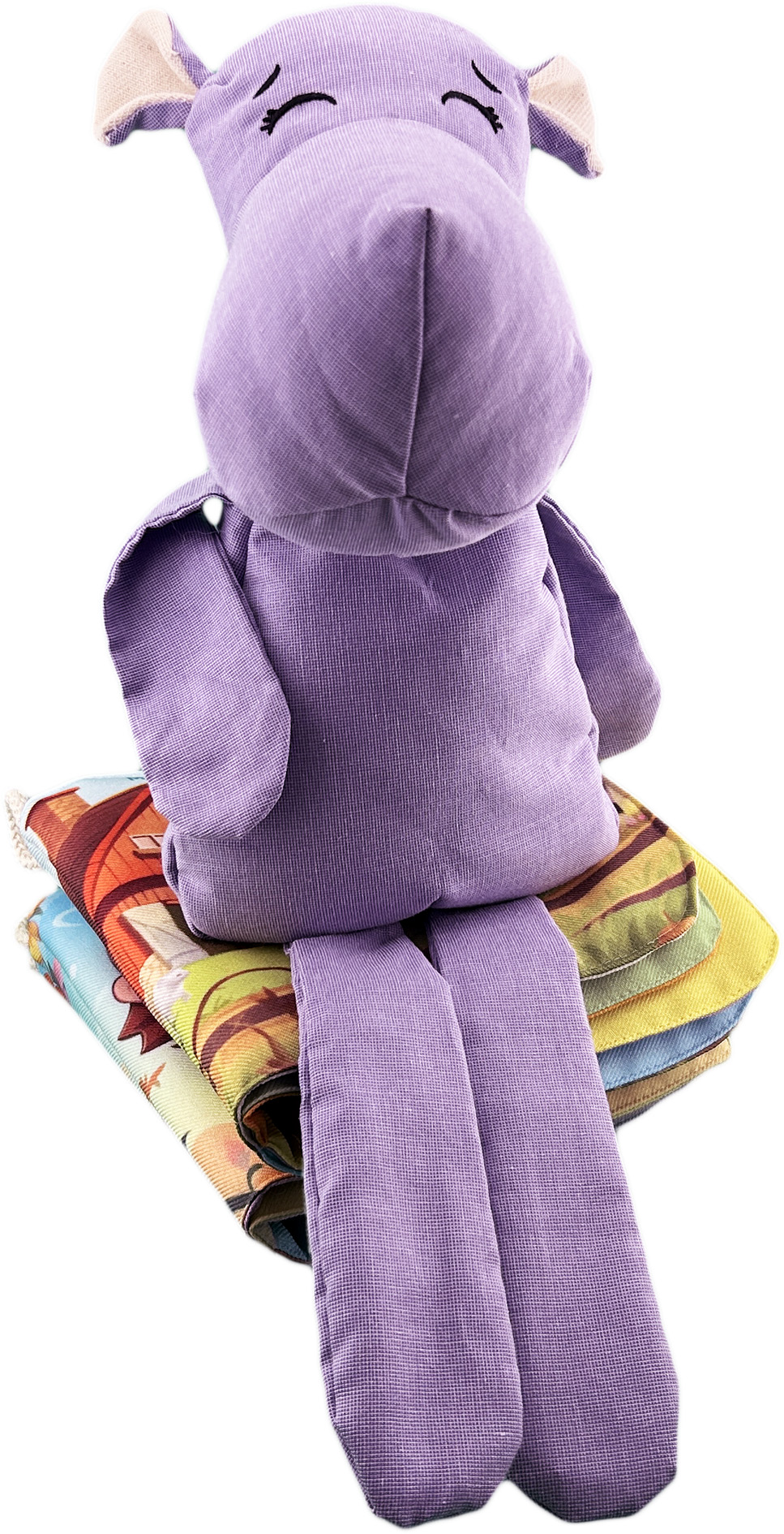 Foto 5 | Peluche De Hipopótamo Con Semillas Térmicas Para Bebés. Luulu Hipopótamo Lila Ayuda A Mejorar El Sueño De Tu Bebé.