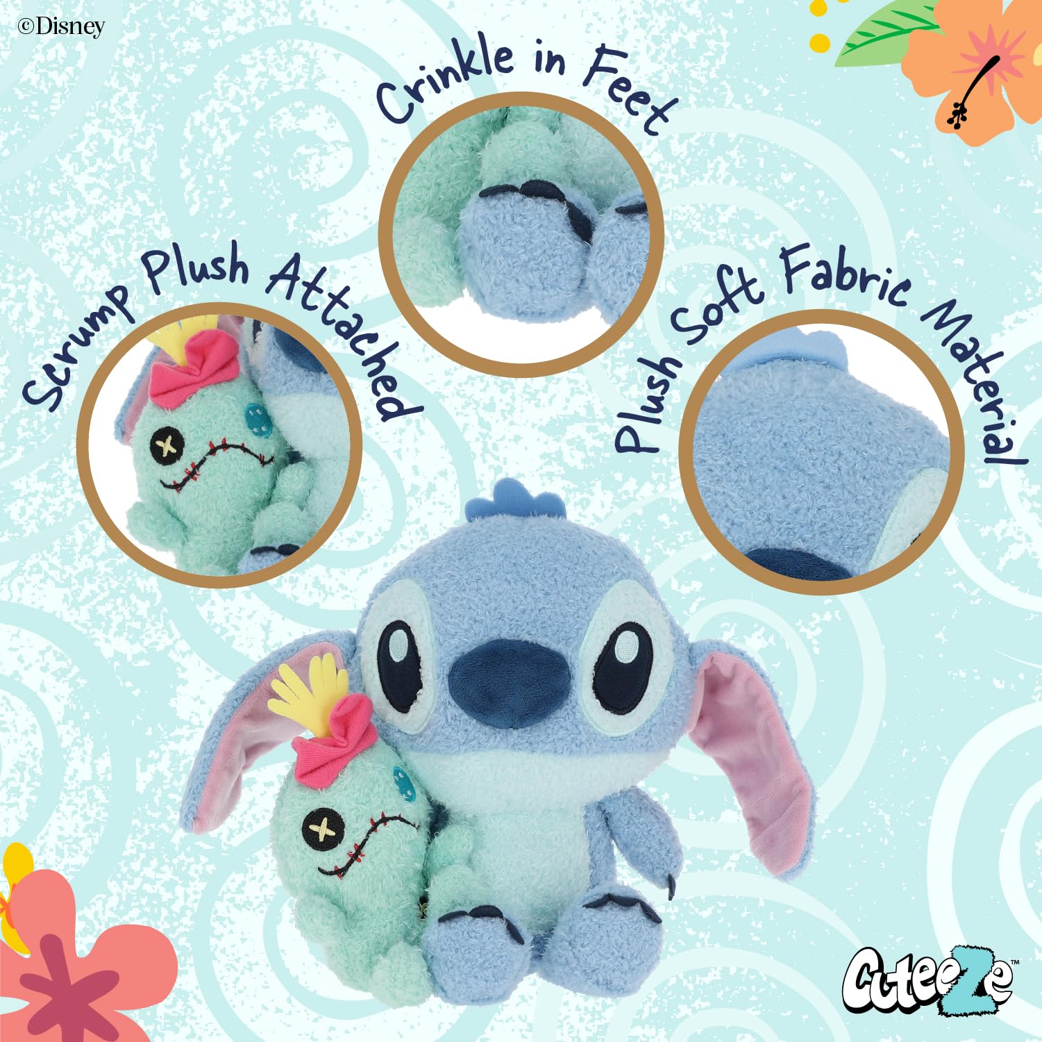 Foto 3 | Peluche De Peluche Preferido Por Los Niños Disney Stitch Baby - Venta Internacional.