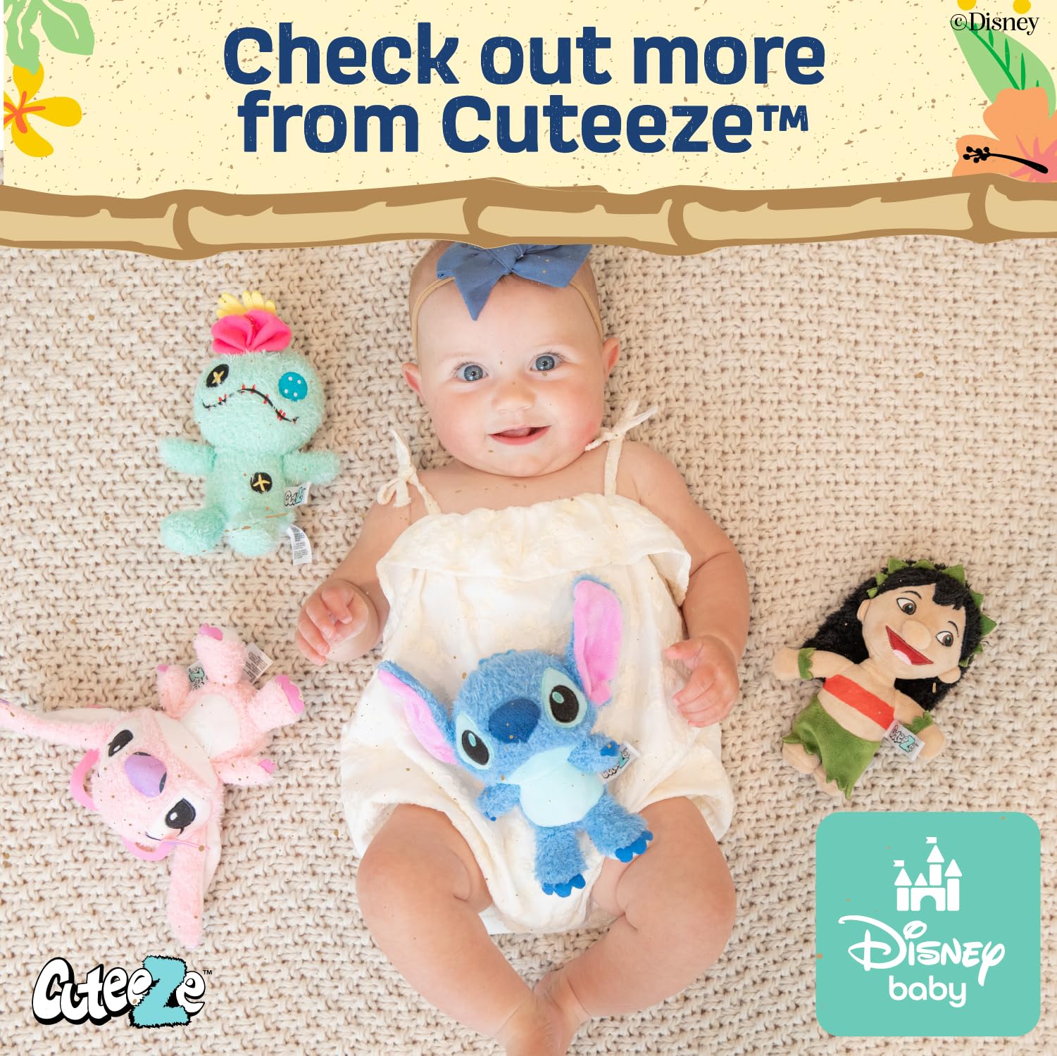Foto 7 pulgar | Peluche De Peluche Preferido Por Los Niños Disney Stitch Baby - Venta Internacional.