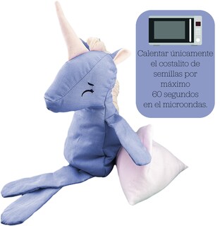 Foto 3 | Peluche De Unicornio Con Semillas Térmicas Para Bebés. Luulu Unicornio Azul Ayuda A Mejorar El Sueño De Tu Bebé.