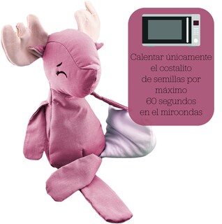 Foto 3 | Peluche De Venado Con Semillas Térmicas Para Bebés. Luulu Venado Rosa Ayuda A Mejorar El Sueño De Tu Bebé.