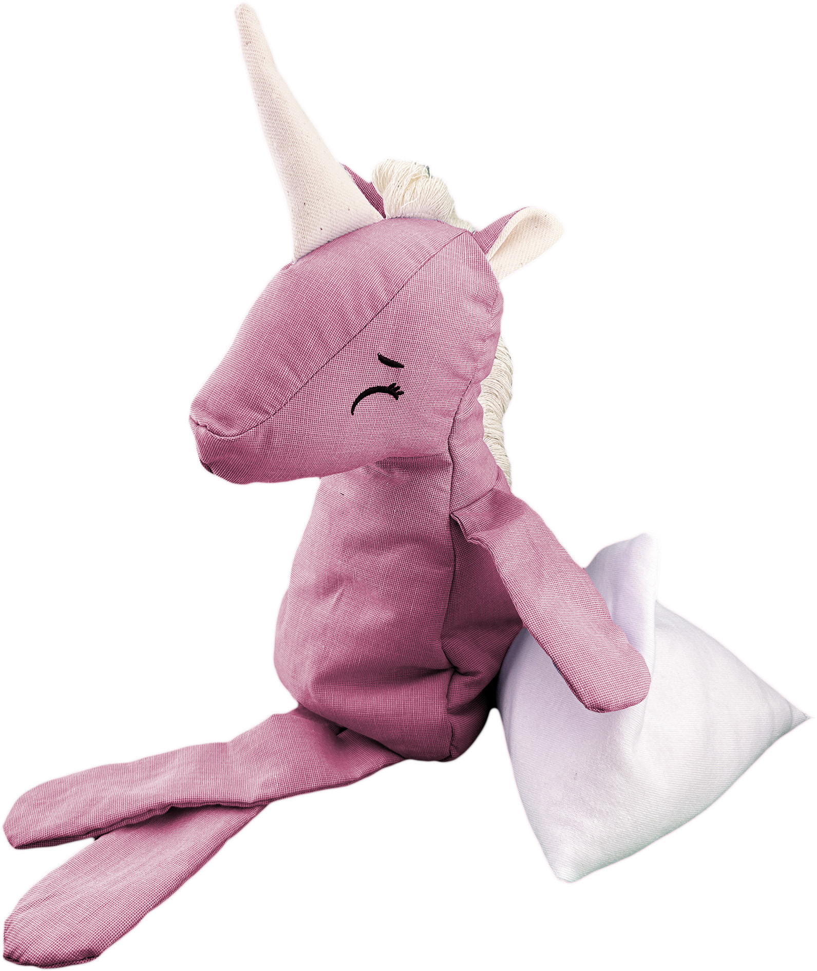 Peluche De Unicornio Con Semillas Térmicas Para Bebés. Luulu Unicornio Rosa Ayuda A Mejorar El Sueño De Tu Bebé.