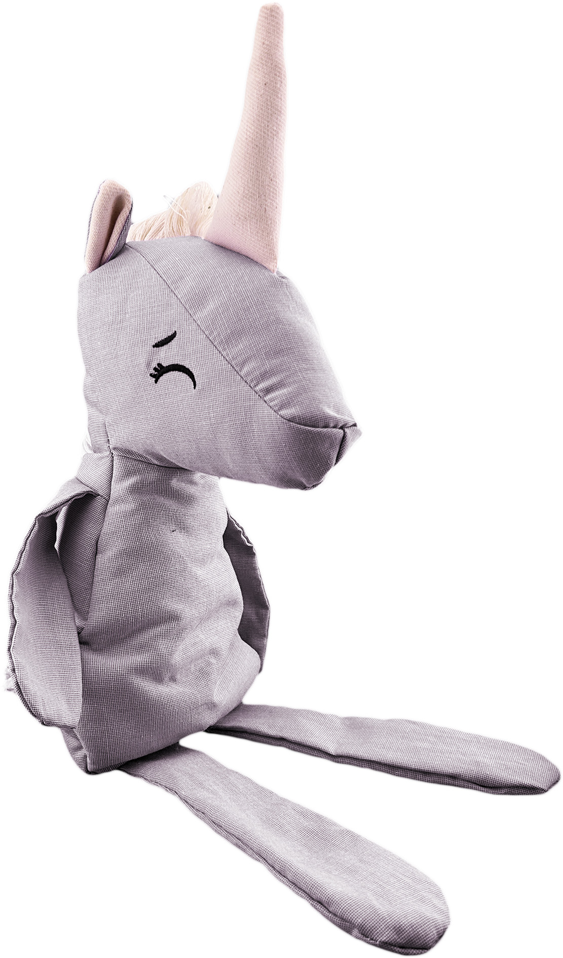 Foto 6 pulgar | Peluche De Unicornio Con Semillas Térmicas Para Bebés. Luulu Unicornio Gris Ayuda A Mejorar El Sueño De Tu Bebé.