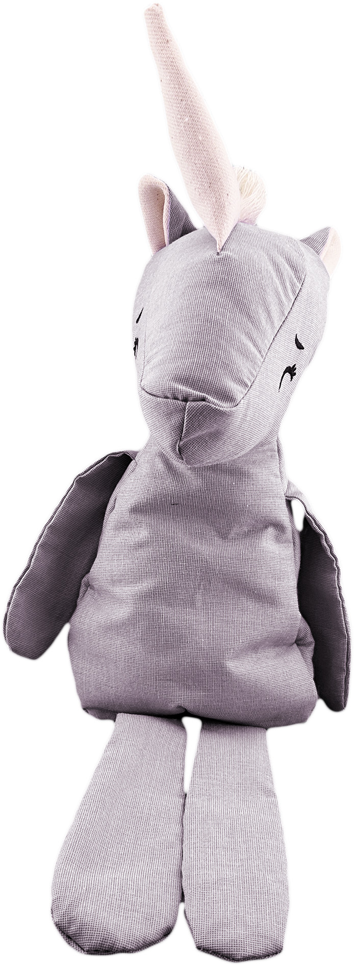 Foto 7 pulgar | Peluche De Unicornio Con Semillas Térmicas Para Bebés. Luulu Unicornio Gris Ayuda A Mejorar El Sueño De Tu Bebé.