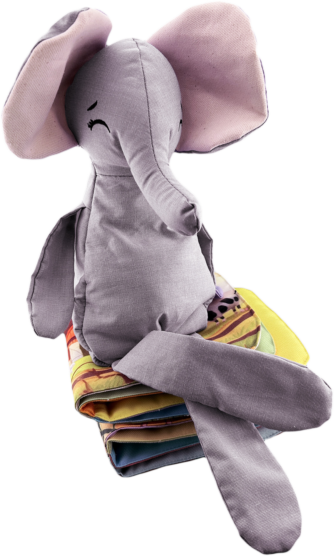 Foto 6 pulgar | Peluche De Elefante Con Semillas Térmicas Para Bebés. Luulu Elefante Gris Ayuda A Mejorar El Sueño De Tu Bebé.