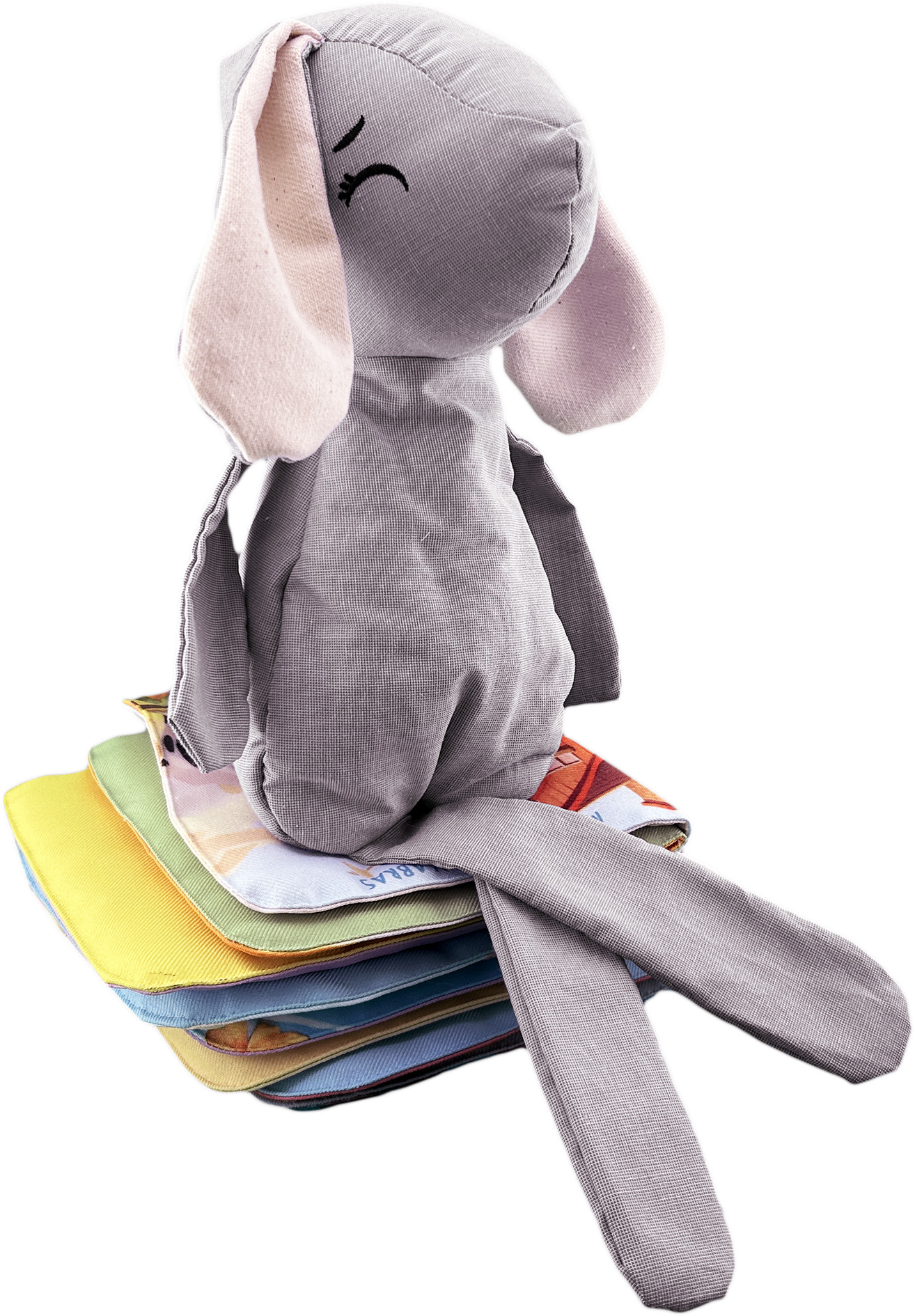 Foto 5 | Peluche De Conejo Con Semillas Térmicas Para Bebés Luulu Conejo Gris Ayuda A Mejorar El Sueño De Tu Bebé