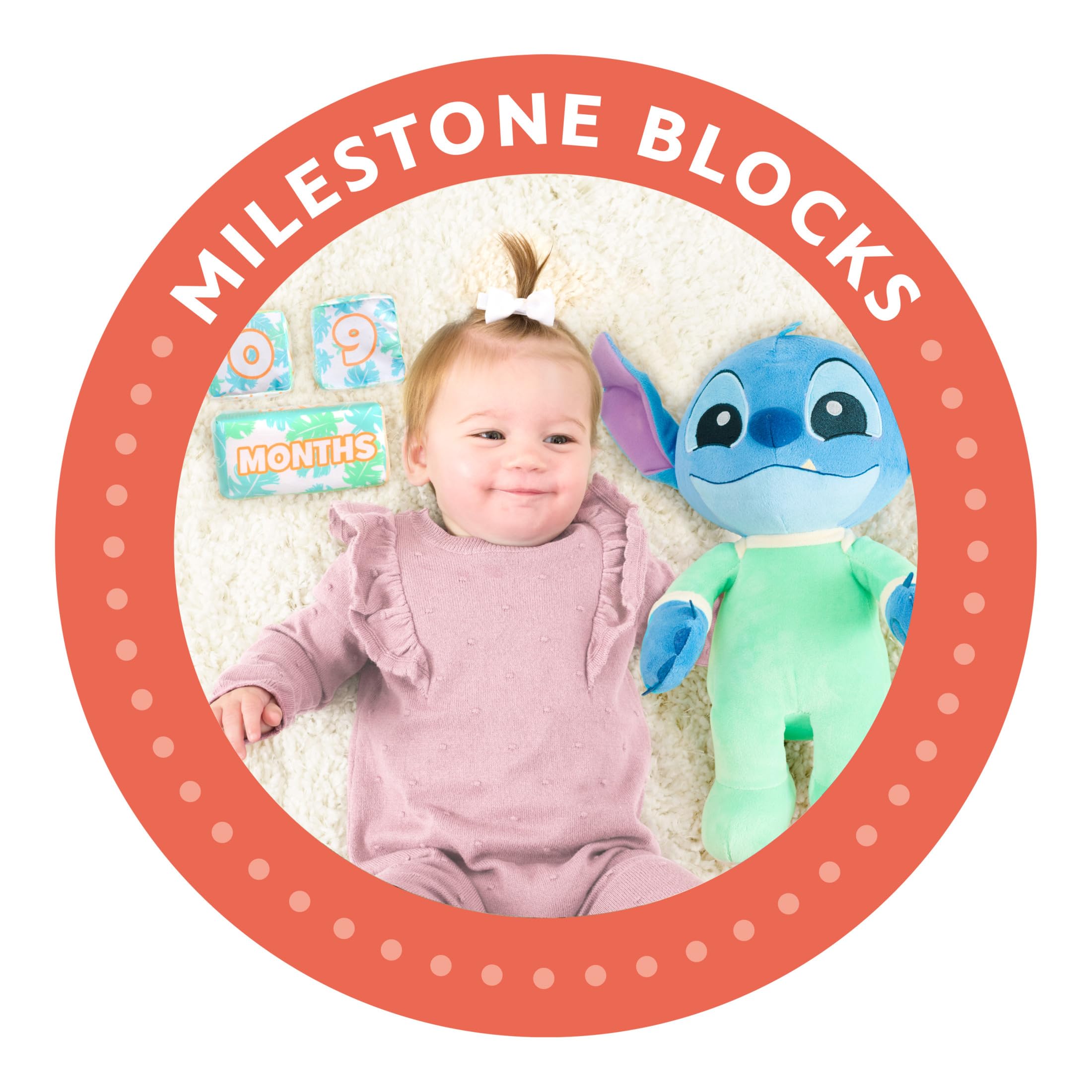 Foto 7 pulgar | Juguete de Peluche Just Play Disney Baby My First Year Stitch 10.5 Pulgadas - Venta Internacional