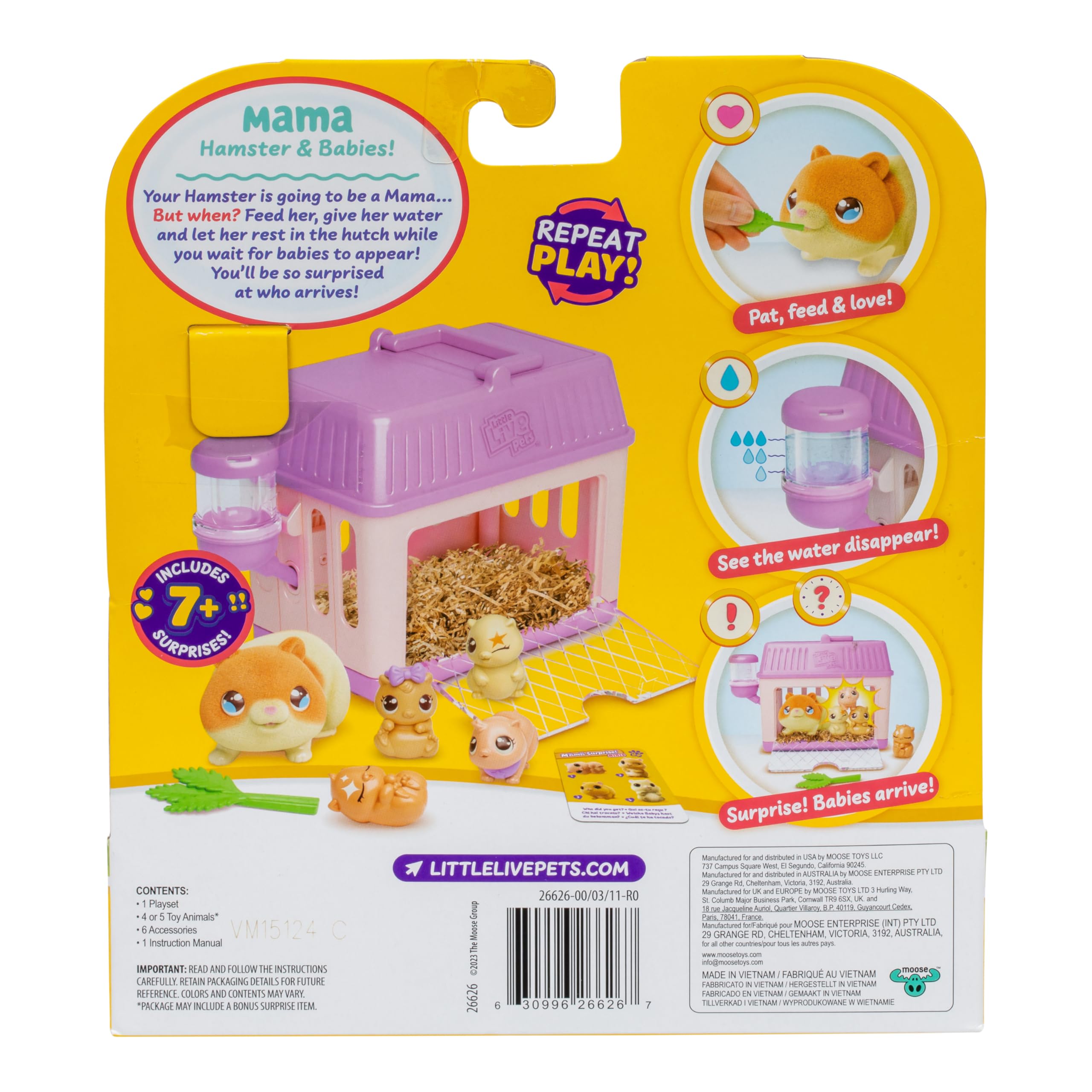 Foto 6 pulgar | Minihámster Mama Surprise De Toy Little Live Pets Con Conejera - Venta Internacional.