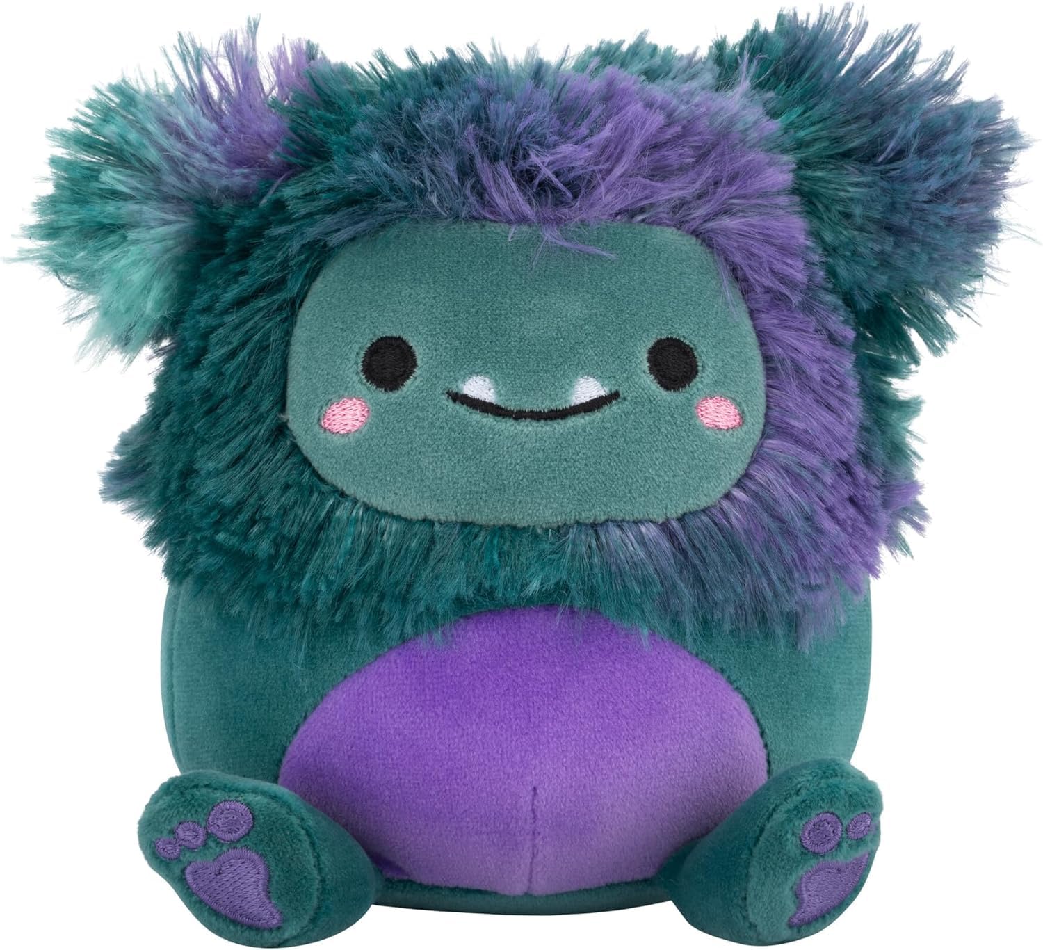 Peluche Squishmallows Bigfoot, 20 Cm, Jt, Color Verde Azulado Oscuro - Venta Internacional.