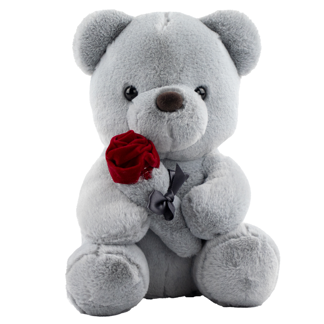Muñeco De Peluche Oso Gris